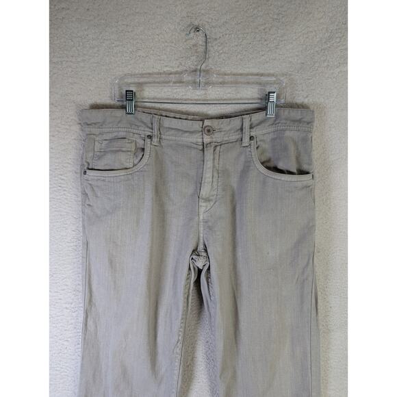 Timberland Pants Mens 38x30 Gray Linen Blend Straight Leg 5 Pocket Outdoor - Picture 9 of 16
